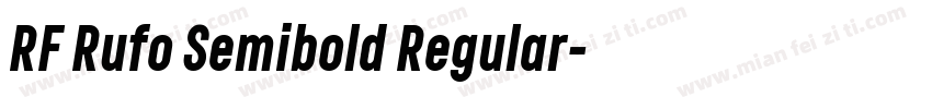 RF Rufo Semibold Regular字体转换